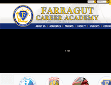 Tablet Screenshot of farragutcareeracademy.org